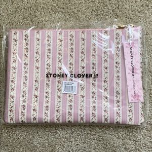NWT LoveShackFancy x Stoney Clover Flat Pouch